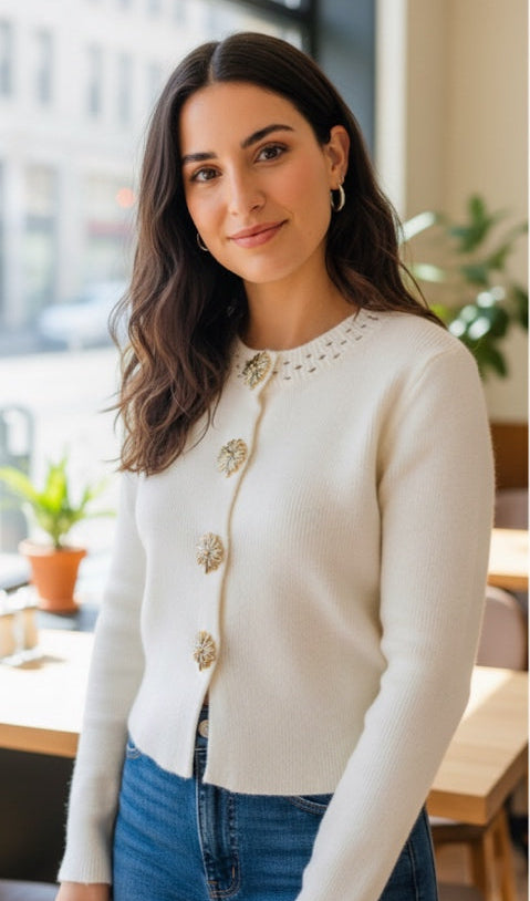 Cardigan signature soleil